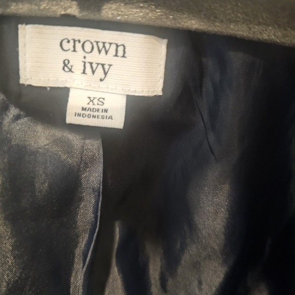 Crown & Ivy  Water Resistant Zip Front Global Traveler Jacket XS - Picture 5 of 13